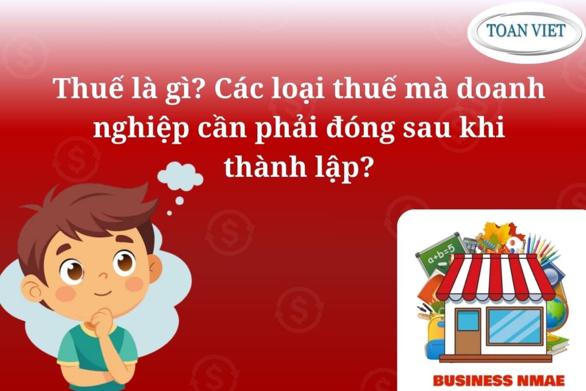 Thuế là gì Các loại thuế mà doanh nghiệp cần phải đóng sau khi thành lập