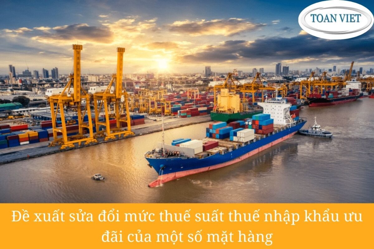 Đề xuất sửa đổi mức thuế suất thuế nhập khẩu ưu đãi của một số mặt hàng