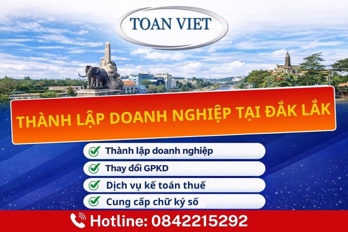 Thành lập doanh nghiệp tại đắk lắk